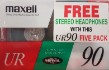 Maxell UR90 5Pack + Ausinės